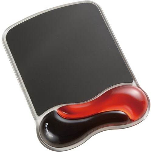 リストレスト付きマウスパッド GEL Wave 赤