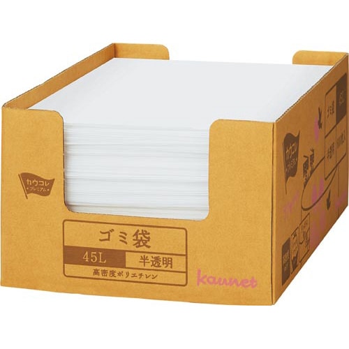 箱入り増量高密度ゴミ袋 45L 600枚×2