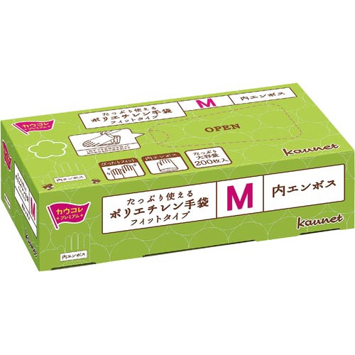 ポリエチレン手袋 フィットタイプM 200枚×30