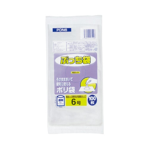 ぷっち袋規格袋6号厚み0.02mm100枚×10