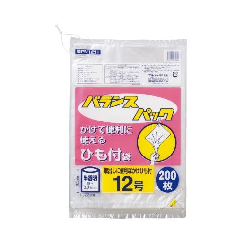 バランスパック規格袋ひも付12号×10