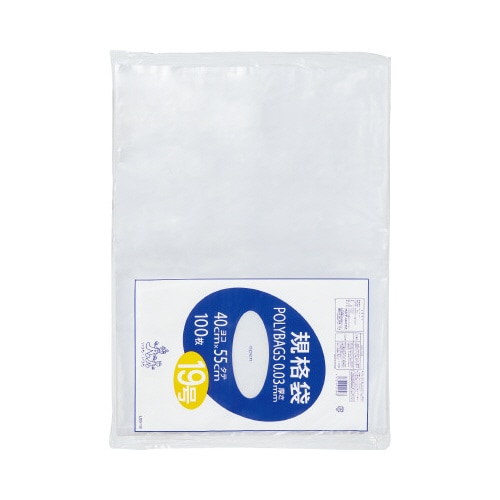 ポリバツク規格袋 19号0.03mm100P×5