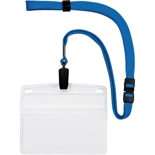 吊り下げ名札クリップ式ヨコ特大サイズ10個 空