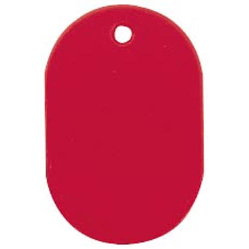 番号札 大 無地 赤 60×40mm 10個入