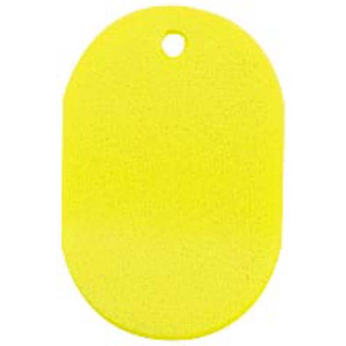 番号札 大 無地 黄 60×40mm 10個入