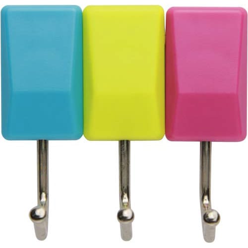 スリムマグネットフック 1kg 色込 3個入