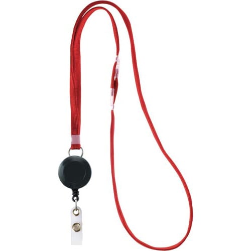 リール式吊下げひも 赤