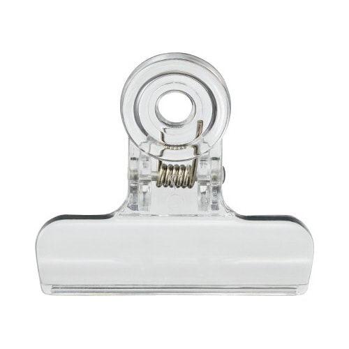 プラカラー目玉クリップ(PC製)中 透明30個入