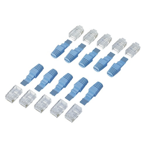 フラットケーブル用RJ45コネクタキット 10個