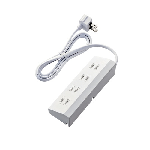 コーナー型デザインタップ 4個口 ホワイト 1m