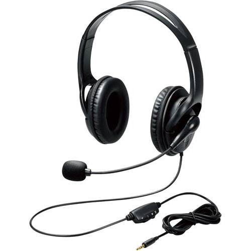 4極ヘッドセット 両耳 大型 HS−103TBK