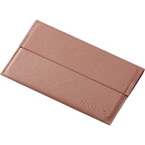 名刺入れ/ソフトテラコッタ×ワインレッド