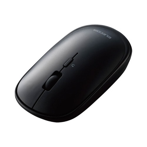 BlueLEDマウス/薄型/4ボタン/ブラック