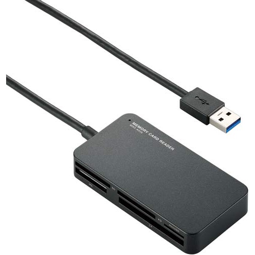 カードリーダー USB3.0 9倍速 ブラック