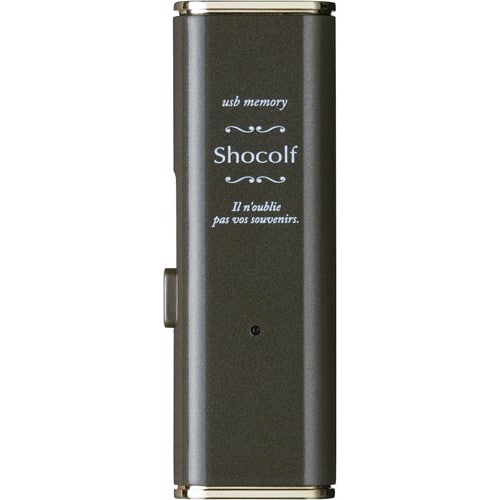 USBメモリ スライド式 32GB ブラウン