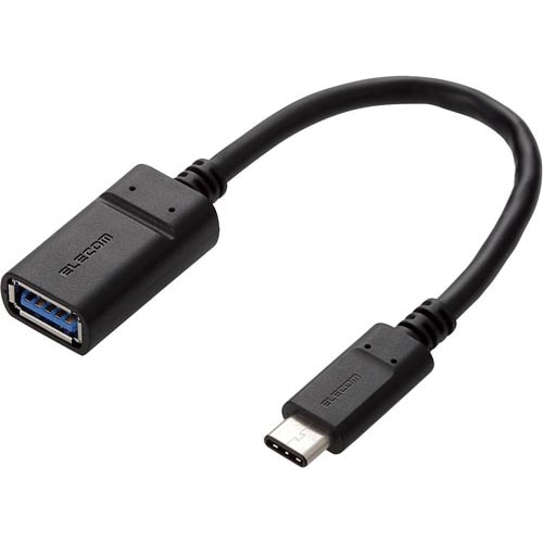 USB3.1変換ケーブル(C−Aメス)0.15m黒