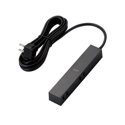 デザインタップ 4個口 2.5m ブラック