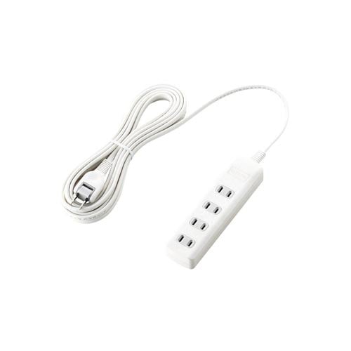雷ガードタップ 4個口 5m ホワイト
