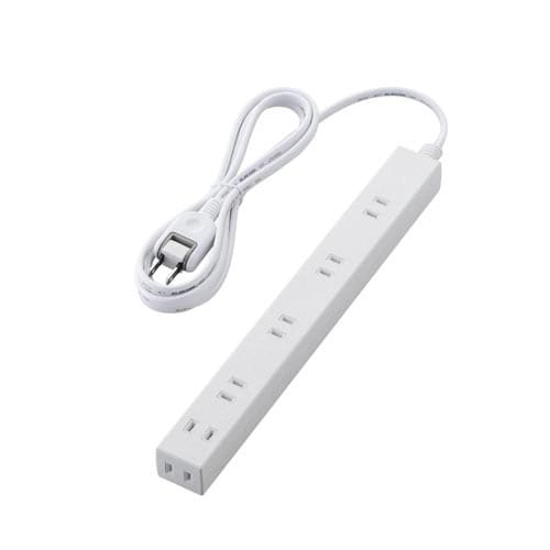 広々タップ 雷ガード 6個口 2.0m ホワイト