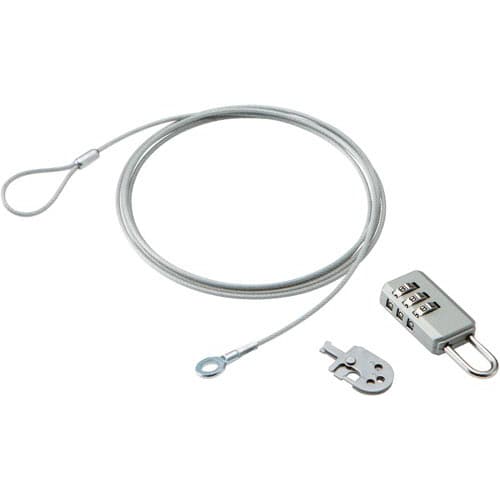 南京錠セキュリティワイヤー ダイヤル式