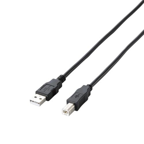 エコUSB2.0ケーブル A−B 1.5m BK