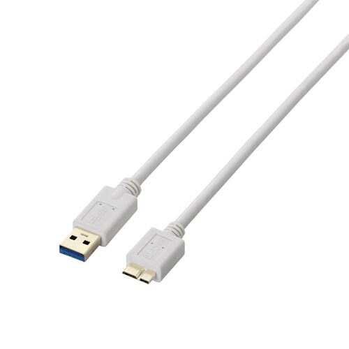 USB3.0microBケーブル 1m 白