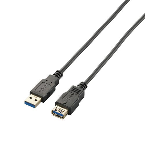 USB3.0ケーブル A−A延長 スリム 1m 黒