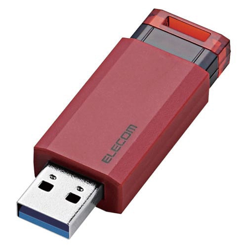 USB3.1メモリー ノック式 16GB レッド