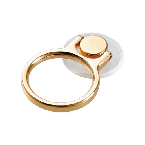 スマホ用フィンガーリング/クリア/ゴールド