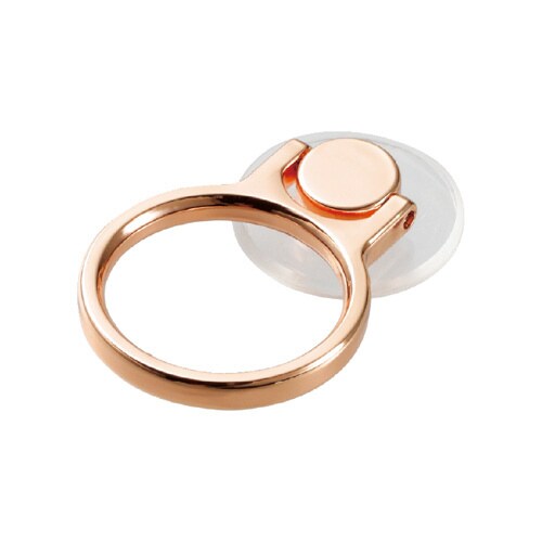 スマホ用フィンガーリング/クリア/ピンク