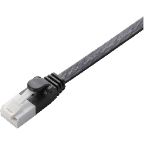 CAT6フラットLANケーブル/3m/ブラック