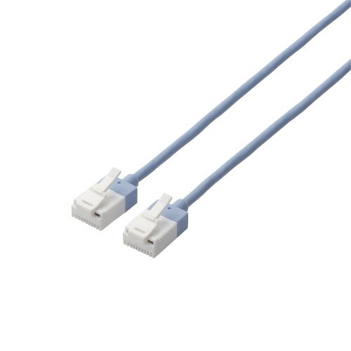 CAT6A超スリムLANケーブル/1.5m/ブルー