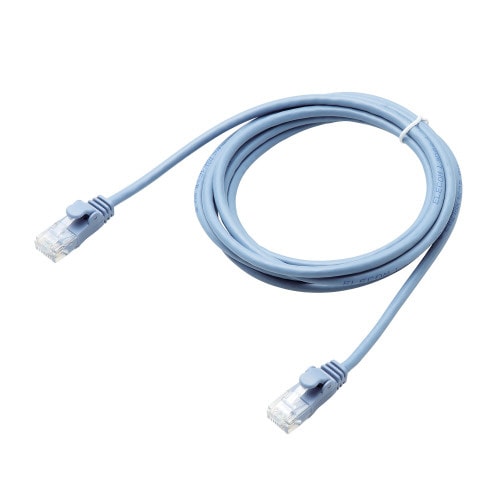 やわらかLANケーブル/CAT6/2m/ブルー