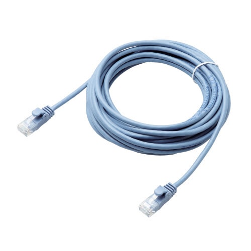 やわらかLANケーブル/CAT6/5m/ブルー