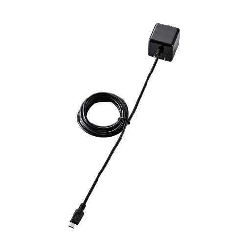 AC充電器/microB/1.5m/1A/黒