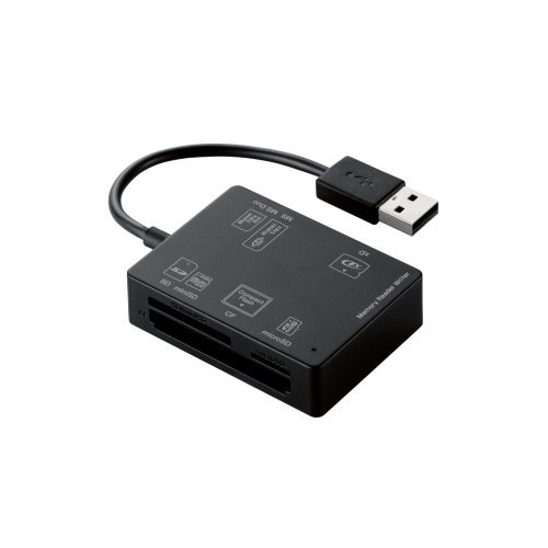 カードリーダ/SD+MS+CF+XD/ブラック