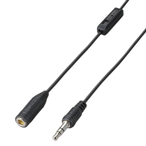 テレビ用イヤホン延長ケーブル 5m BK