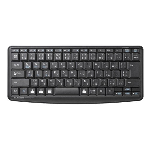 Bluetooth ミニキーボード 静音 ブラック