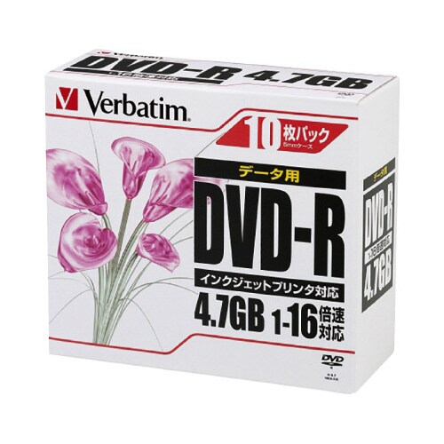 DVD−Rデータ用16倍速 IJ対応10枚P×10