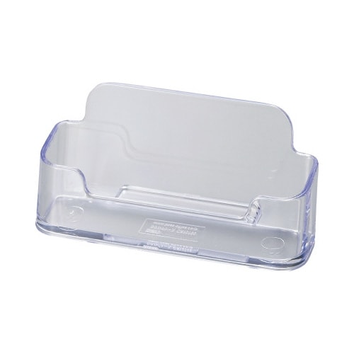 カタログスタンド 名刺サイズ横置き クリア 10個