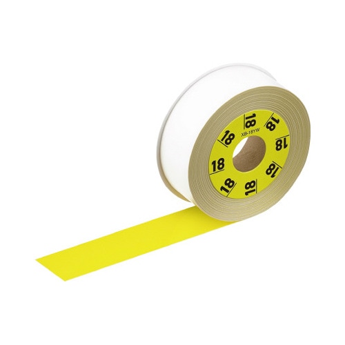 LATECO 黄色テープ 18mm 黒文字