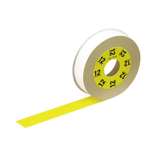 LATECO 黄色テープ 12mm 黒文字