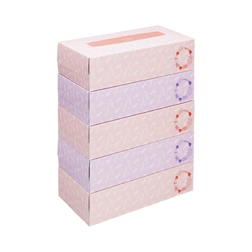 ボックスティシューリース柄200組×60箱1−4梱