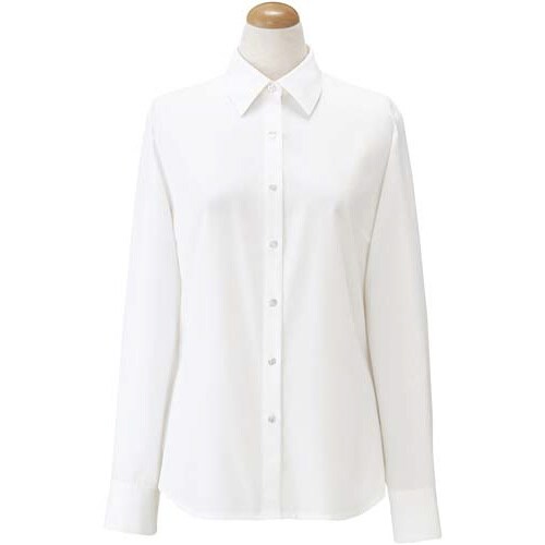 長袖ブラウス 36158 ホワイト 19号