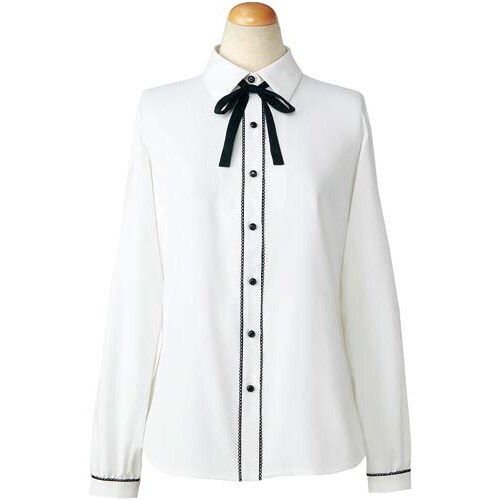 長袖ブラウス 36568 ホワイト 17号