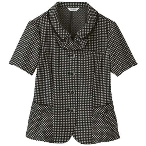 オーバーブラウス リボン付 ブラック 17号