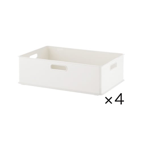 ナチュラ インボックスM白×4