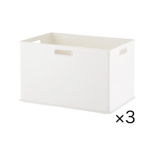 ナチュラ インボックスL白×3