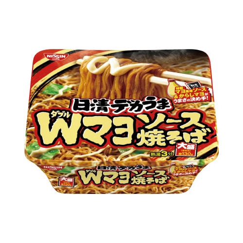 日清デカうま Wマヨソース焼そば 153g
