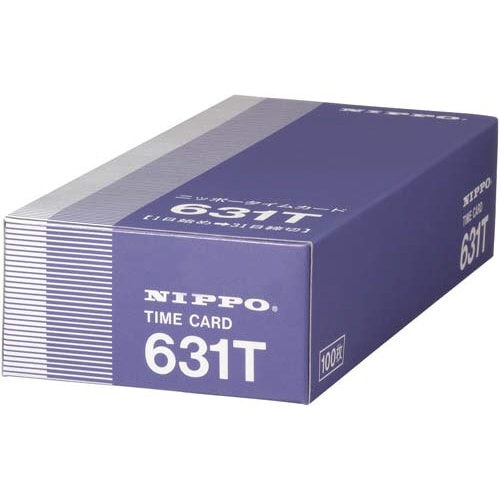 タイムカード 月末締め用 100枚入×3箱